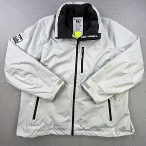Helly Hansen Crew Midlayer Jacket 2.0 Men Size 3XL White Branded NWOT